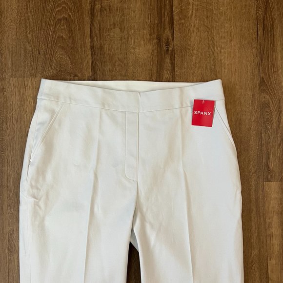 NEW Spanx Slim Straight Ankle Stretch Smoothing Pants Ultimate Opacity in White - Picture 7 of 16